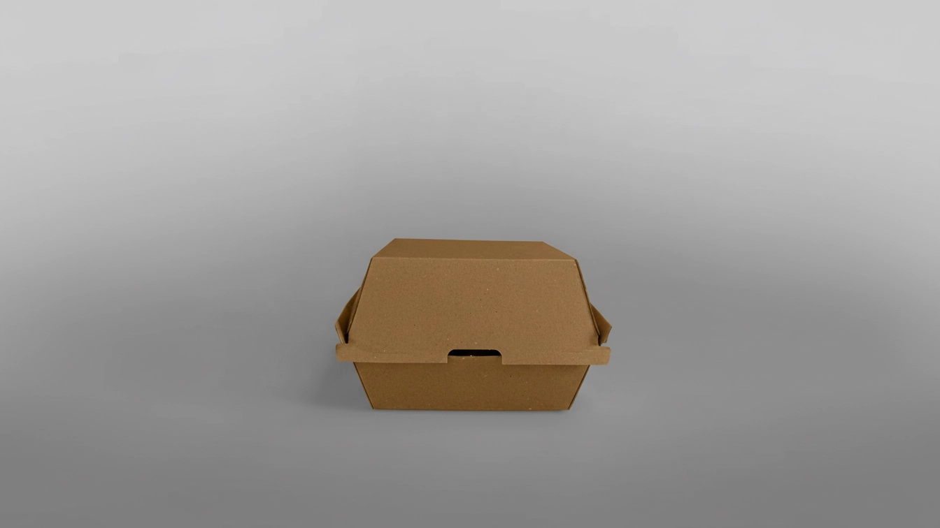 Clamshell Corrugated Kraft Burger Box uk