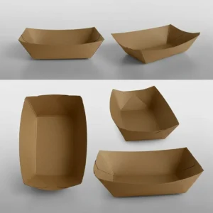 Kraft Greaseproof Food Trays - Polymerpack