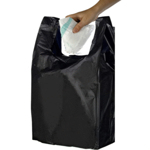 ADULT NAPPY BAG BLACK 8x13x18 (1400pcs)