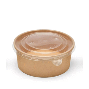 ROUND KRAFT PAPER DELI BOWLS 650ML X300PCS